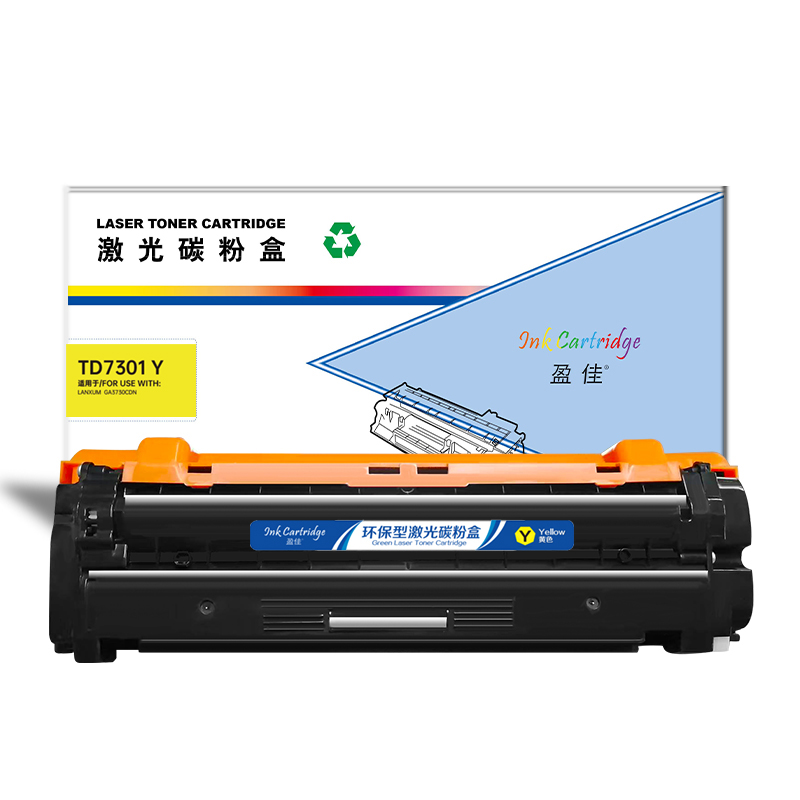 盈佳 INK CARTRIDGE TD7301 Y 硒鼓 商专版 带芯片 黄色 10000页 适用于LANXUM GA3730CDN 计价单位:支