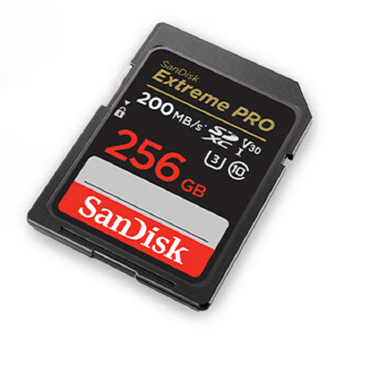 闪迪 SANDISK SDXC 256G  读速200MB/s  V30 SD内存卡U3 C10 4K相机存储卡 计价单位:张