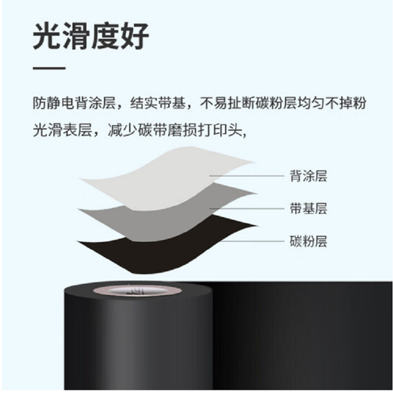 斑马 ZEBRA ZD888T 90mm*300m原装标签条码打印机树脂基碳带热转印色带 计价单位:卷