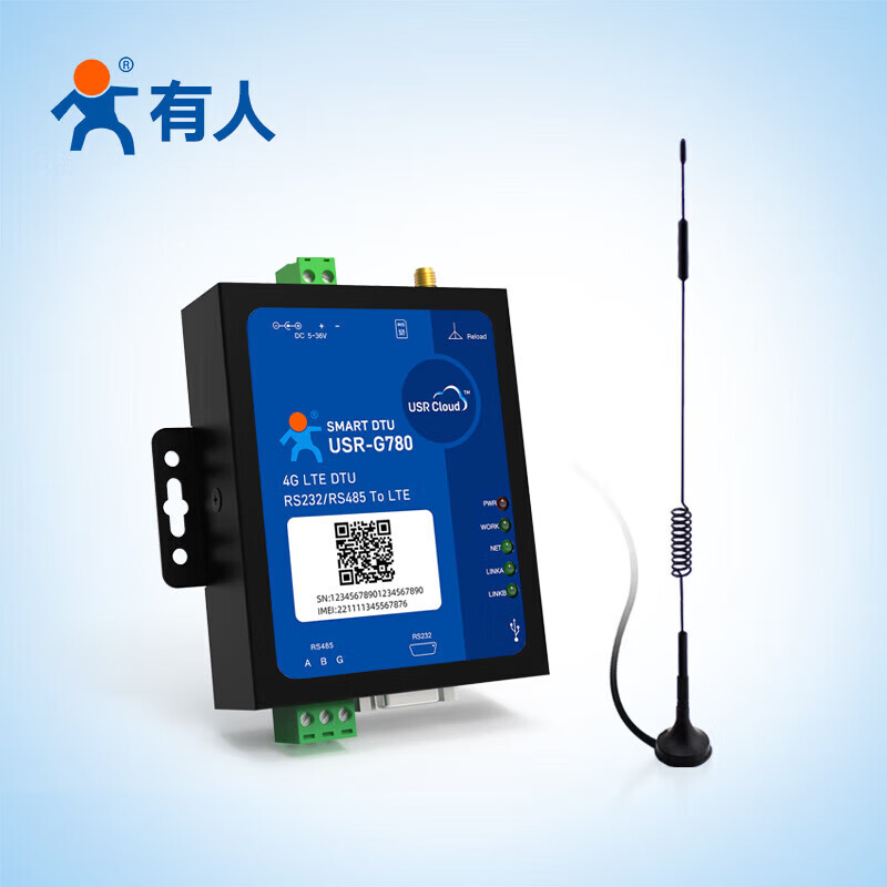有人  USR-G780 网络模块 工业级4G DTU全网通 计价单位:个
