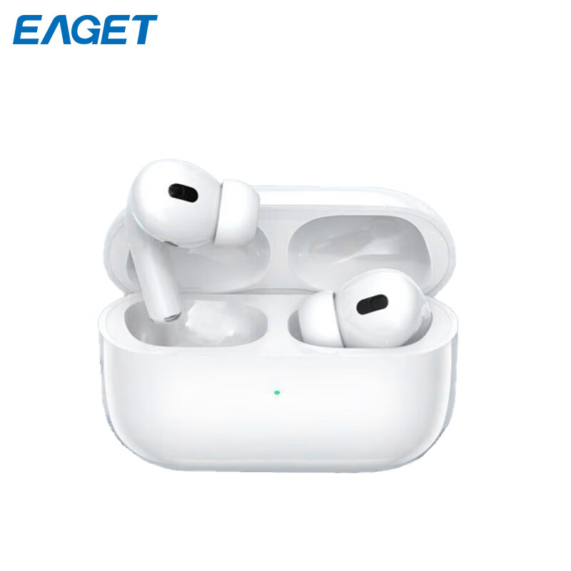 忆捷 EAGET BE100-3Pro 无线耳机 蓝牙5.2 ENC通话降噪 IPX4级防水超长续航 HIFI音质 便携式 白色 计价单位:副