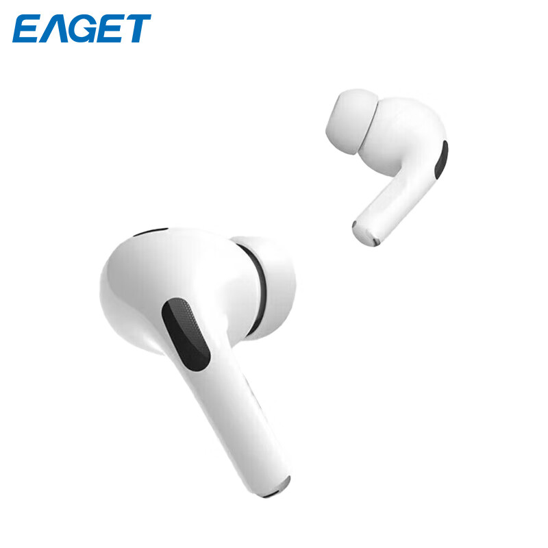 忆捷 EAGET BE100-3Pro 无线耳机 蓝牙5.2 ENC通话降噪 IPX4级防水超长续航 HIFI音质 便携式 白色 计价单位:副