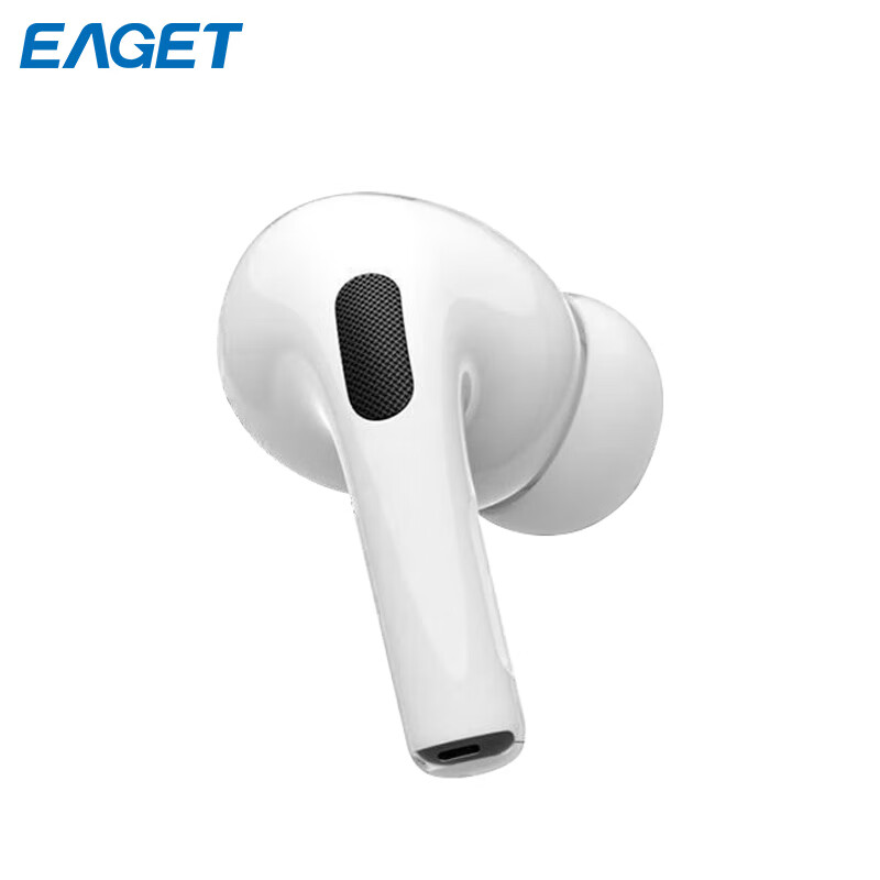 忆捷 EAGET BE100-3Pro 无线耳机 蓝牙5.2 ENC通话降噪 IPX4级防水超长续航 HIFI音质 便携式 白色 计价单位:副