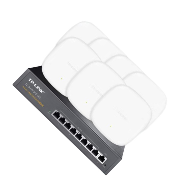 普联 TP-LINK 吸顶AP*8 9口千兆AC网关路由器  1/1500M  计价单位:个
