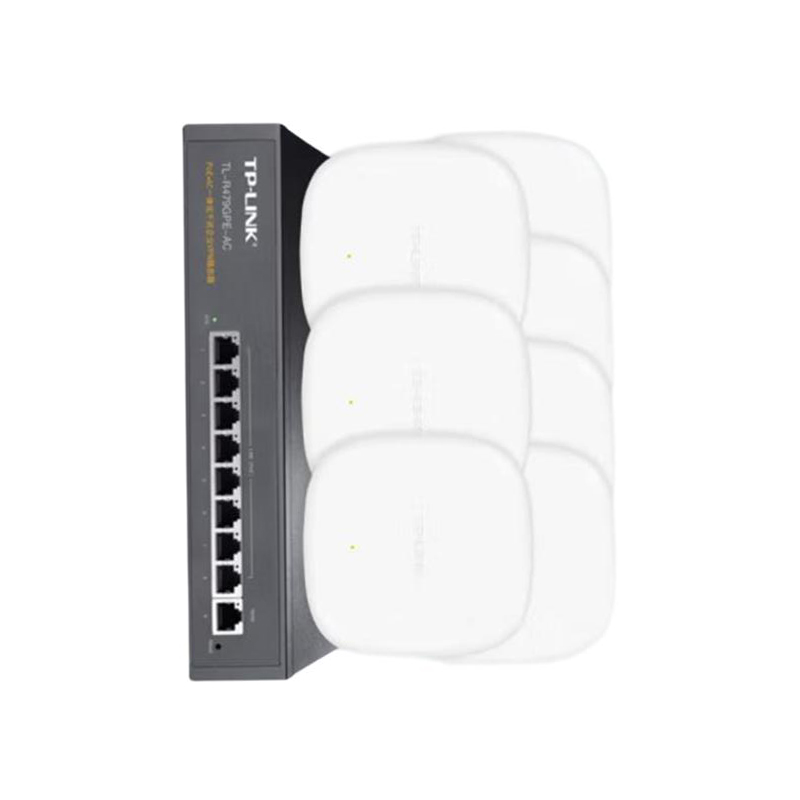普联 TP-LINK 吸顶AP*8 9口千兆AC网关路由器  1/1500M  计价单位:个