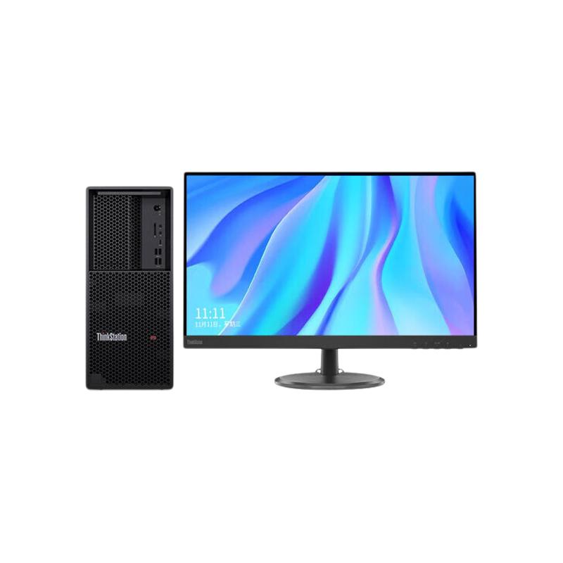 联想 Lenovo P3 I7 13700 工作站 2.1G/16C/24M /16g*2/2t+512g/t1000 4g/无光驱/DOS/750W  主机+te24-30显示器 计价单位:套