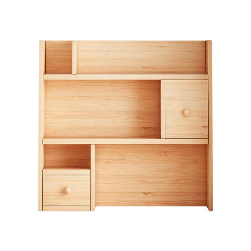朗程  柜门款 60*20*48cm 原木色 实木书架 收纳一体 靠墙   计价单位:个