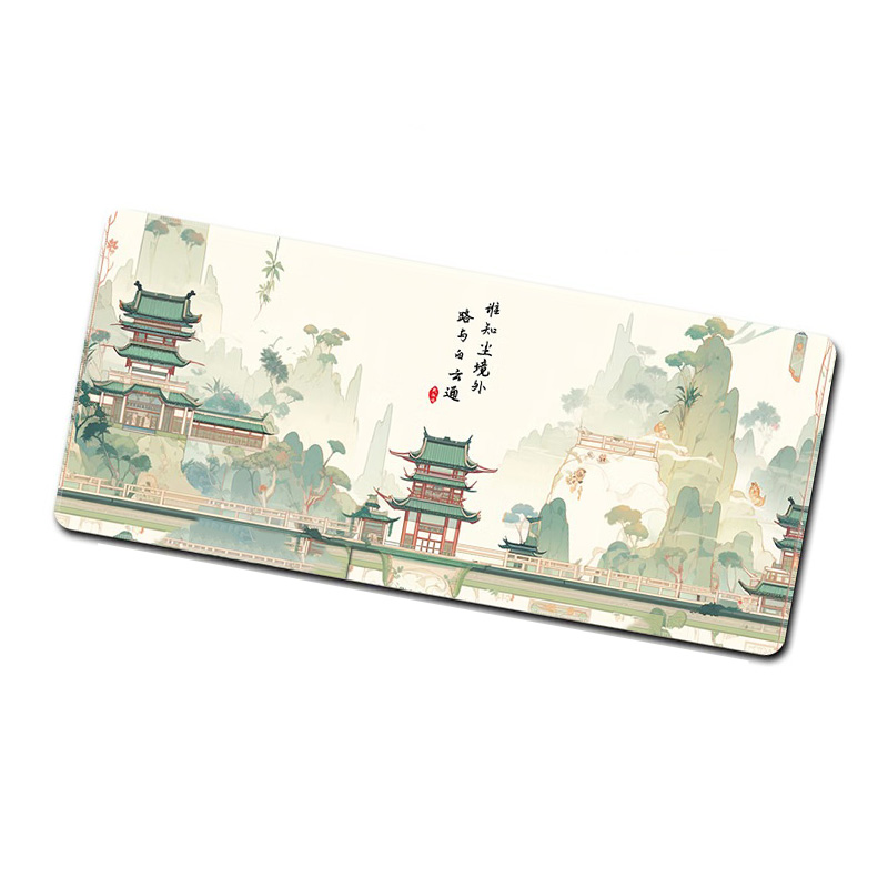 三色猫  8039 鼠标垫 超大号 80厘米*30厘米*4毫米 路与白云通 计价单位:个