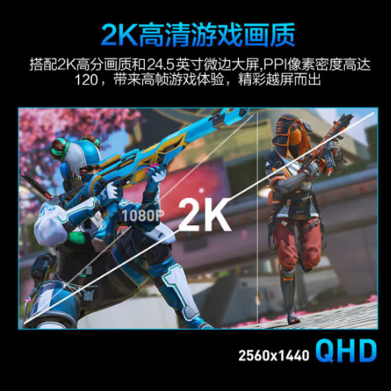 HKC  G25H4 升降旋转电脑显示器 猎鹰二代 2K 240HZ高刷游戏电竞FastIPS HDR400硬件低蓝光1ms24.5英寸  计价单位:台