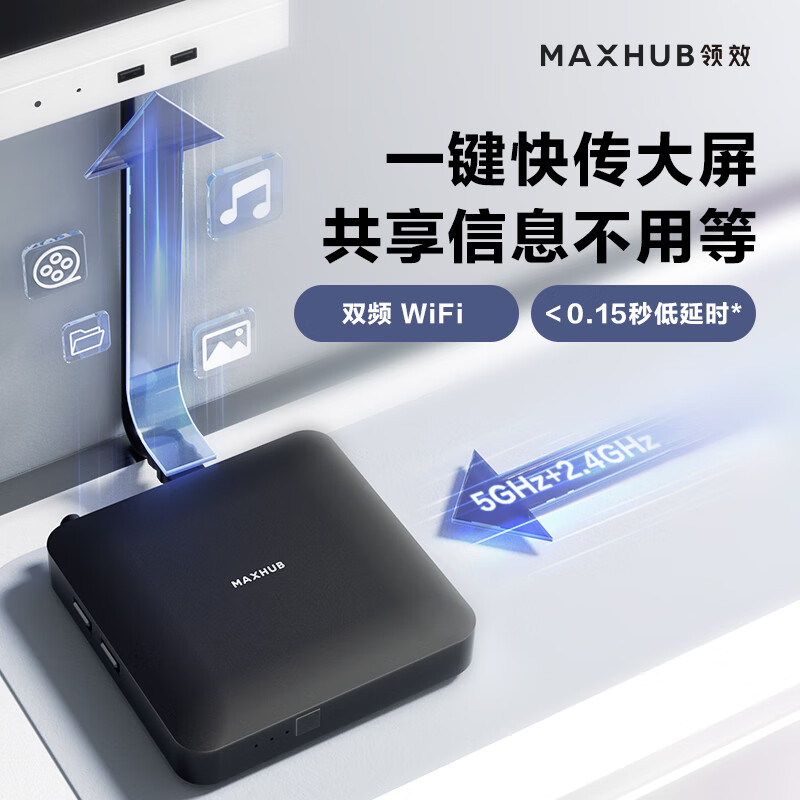 MAXHUB  WB03+WT15 无线投屏器 传屏盒子+传屏器 计价单位:套