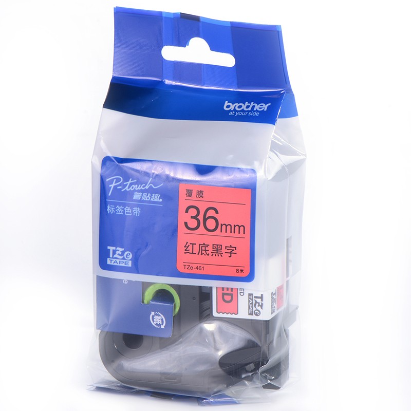 兄弟 brother TZE-461 标签色带 36mm 红底黑字 适用于兄弟PT-9700 9800 3600 计价单位:个