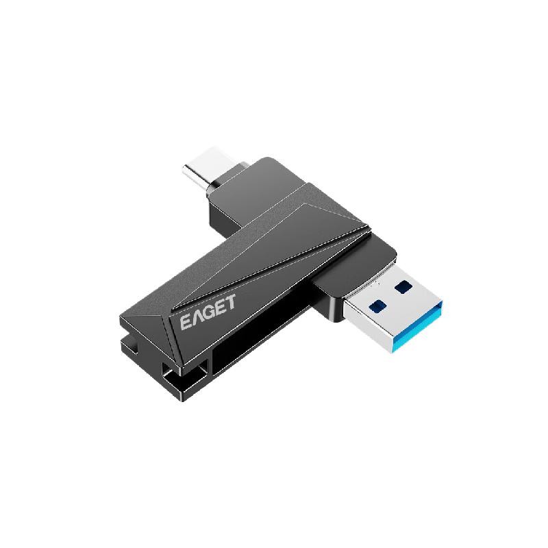 忆捷 EAGET CF68-128GB U盘接口：Type-C USB3.2 外观：旋转式锖色 计价单位:个