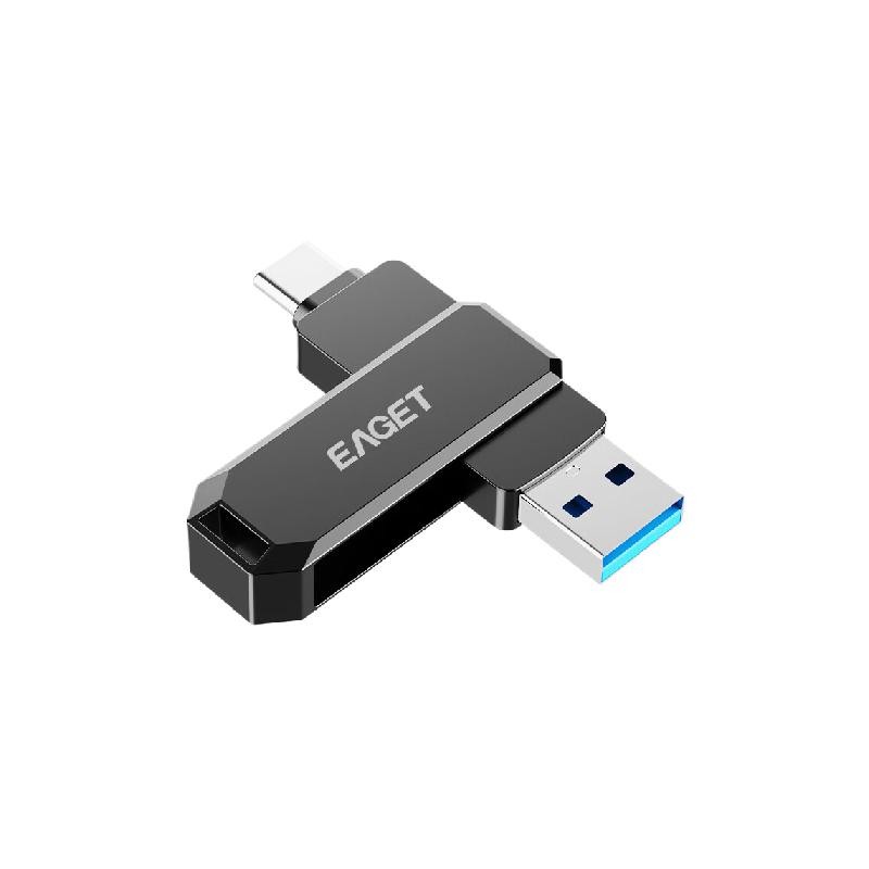忆捷 EAGET CF66-32G U盘接口：Type-C USB3.2 外观：旋转式锖色 计价单位:个