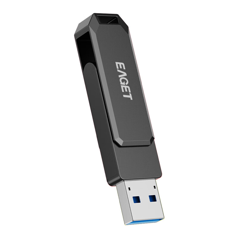 忆捷 EAGET HF66 128G 接口：USB3.2 外观：360度旋转 锖色 计价单位:个