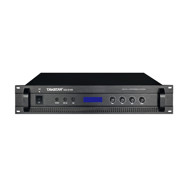 得胜 TAKSTAR DG-S100 主机 手拉手会议系统 控制代表单元 黑色 355*485*100mm 计价单位:台