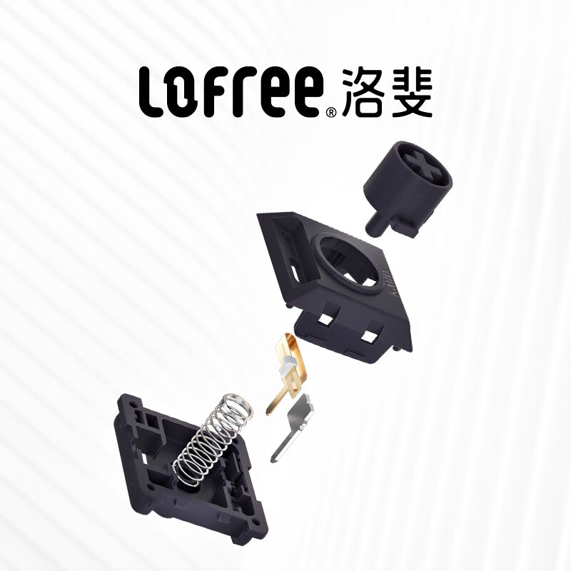 洛斐 LOFREE OE915 小顺机械键盘 银色幽灵双模84键 矮轴轻薄Gasket结构适合多场景办公 计价单位:个