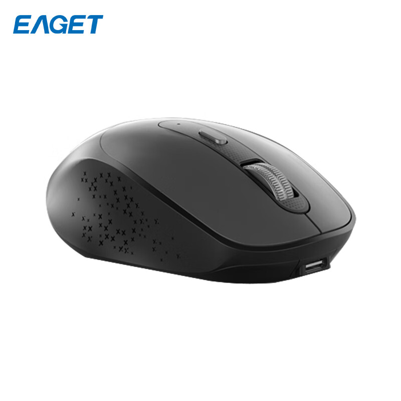忆捷 EAGET YS20 无线蓝牙鼠标 TYPE-C快速充电 黑色 计价单位:个