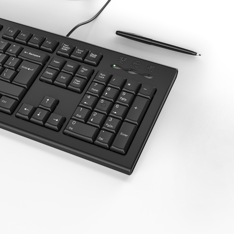 双飞燕  KR-85 有线键盘 USB接口 黑色 计价单位:个