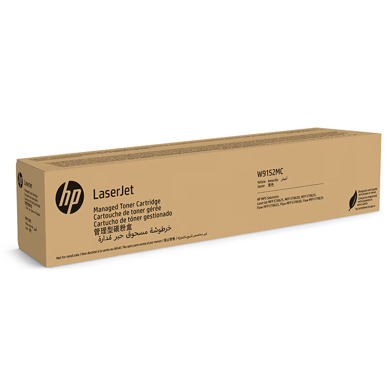 惠普 HP W9152MC 墨粉盒 黄色 打印量24000页 适用于HP78635系列 计价单位:个