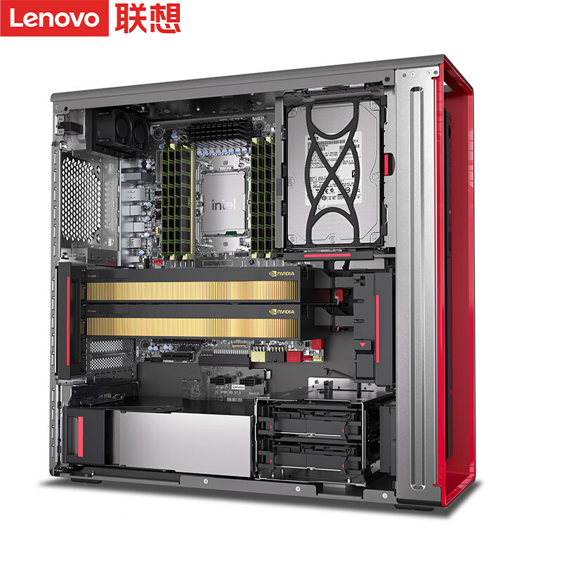 联想 Lenovo ThinkStation P5 新款图形工作站主机 至强W3-2435 8核 3.1-4.5GHz 64G 2T固态+4T RTXA4000-16G 计价单位:台