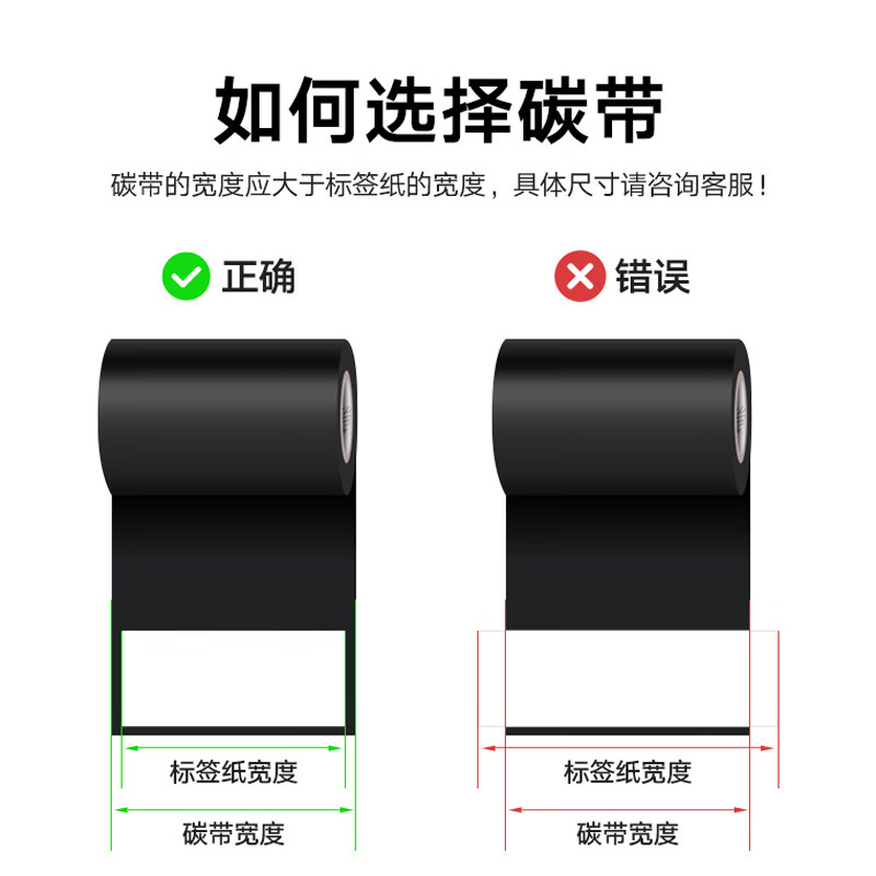 斑马 ZEBRA ZD888CR/ZT210/ZT411 原装标签条码打印机树脂基碳带热转印色带通用耗材80mm*300m 计价单位:台