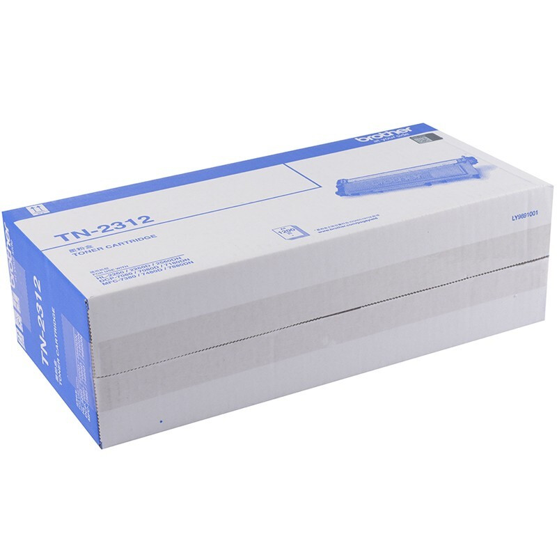 兄弟 brother TN-2312 粉盒 黑色 打印量1200页 适用兄弟7380/7480/7880 7080/7080D/7180 2260/2260D/2560 计价单位:支