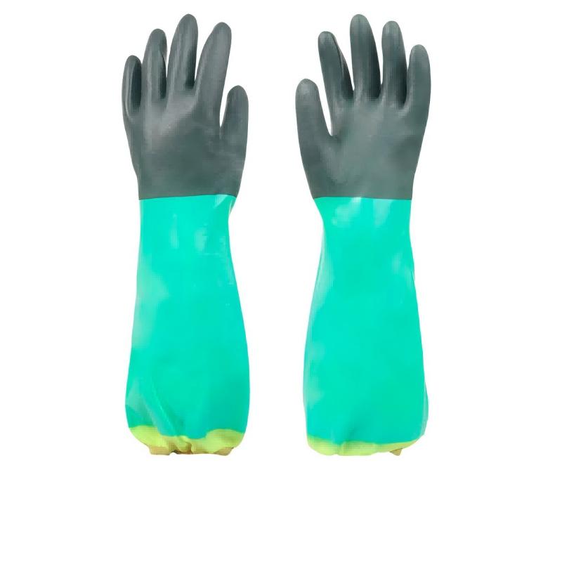 谋福  tj1853 手套加长防水橡胶加绒耐磨 40厘米布里 计价单位:双