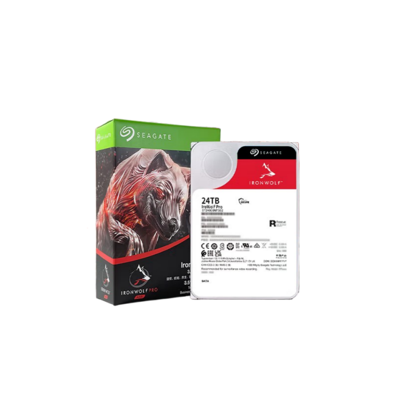 希捷 SEAGATE ST24000NT002 NAS硬盘 24TB 512MB 7200转 PMR CMR垂直技术 网络存储 SATA 希捷酷狼PRO 计价单位:块