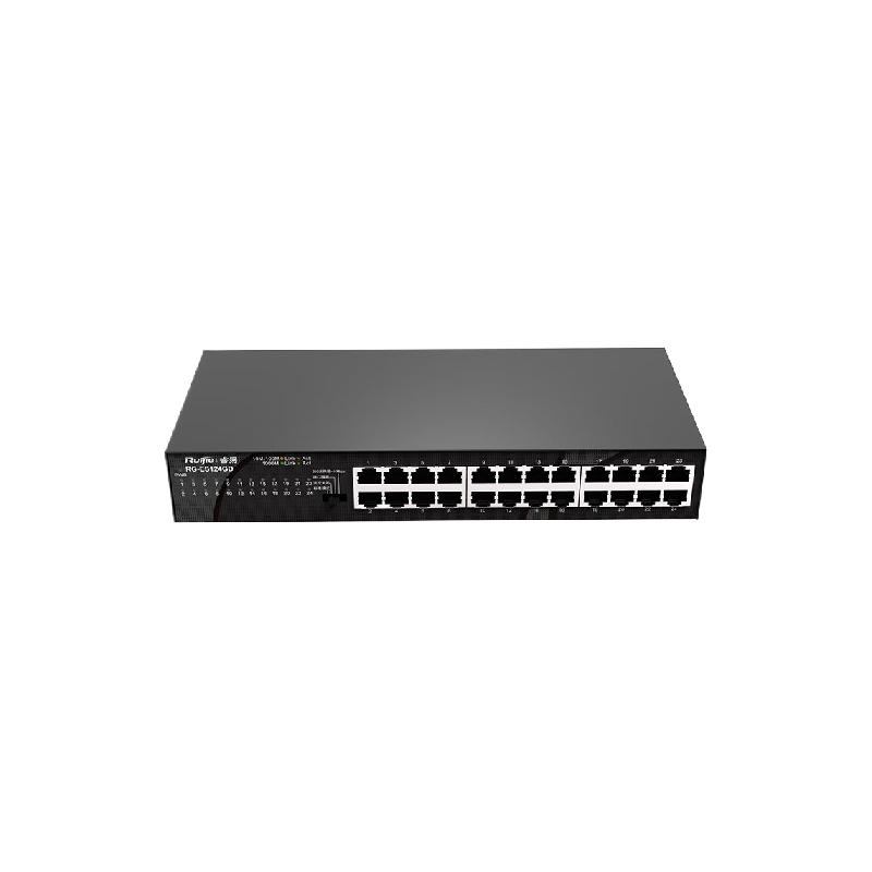 锐捷  RG-ES124GD-E 24口千兆交换机 非网管型 即插即用 安防办公监控 可上机架 替代ES124GD 计价单位:台