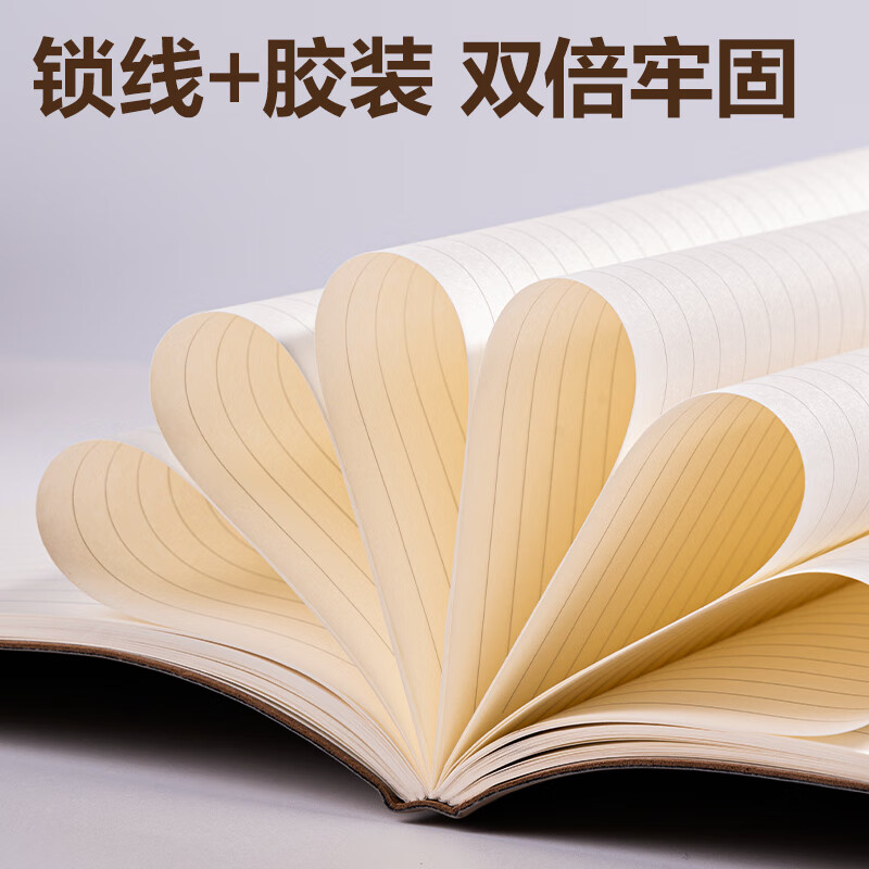 得力 deli 6910-16 皮面本 245mm*171mm 100张 黑色 计价单位:本