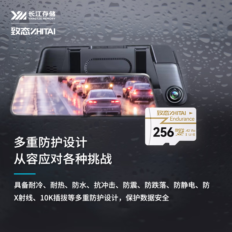 致态 ZHITAI 256G 存储卡 Endurance 长江存储 256GB TF MicroSD  计价单位:个