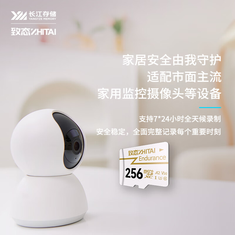 致态 ZHITAI 256G 存储卡 Endurance 长江存储 256GB TF MicroSD  计价单位:个