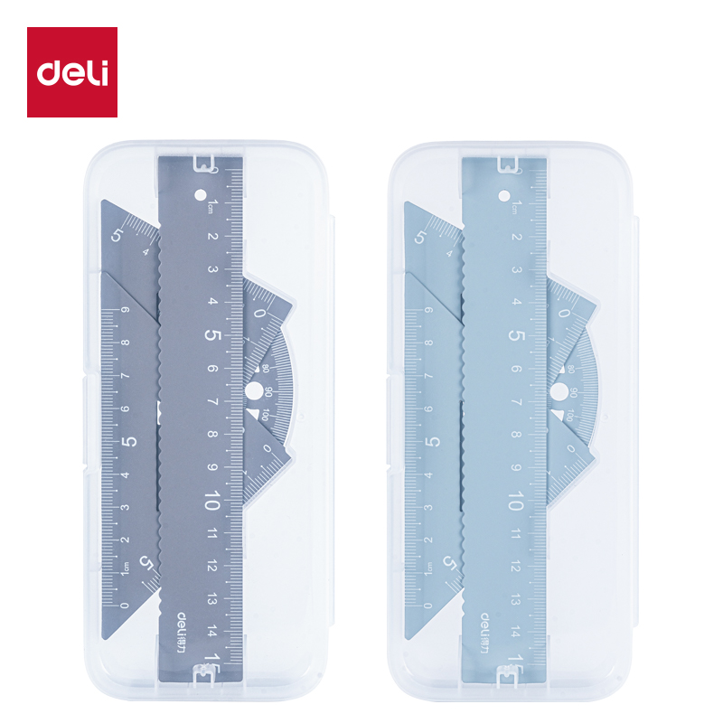 得力 deli VC19 金属15cm套尺 混色 计价单位:套