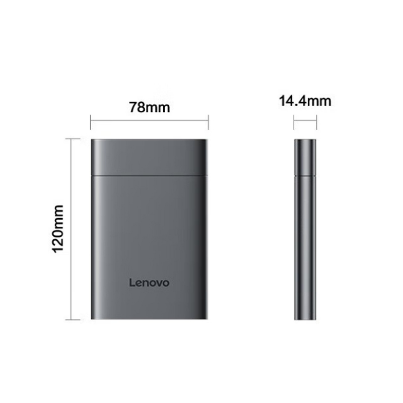 联想 Lenovo F509 移动硬盘 USB3.2高速传输 1TB 灰色 计价单位:个
