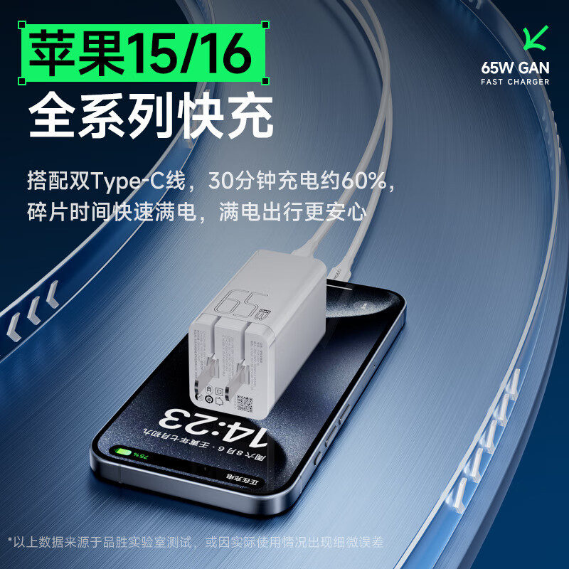 品胜  FYD-00-18-DJ 多口插头快充充电头   65W 计价单位:个