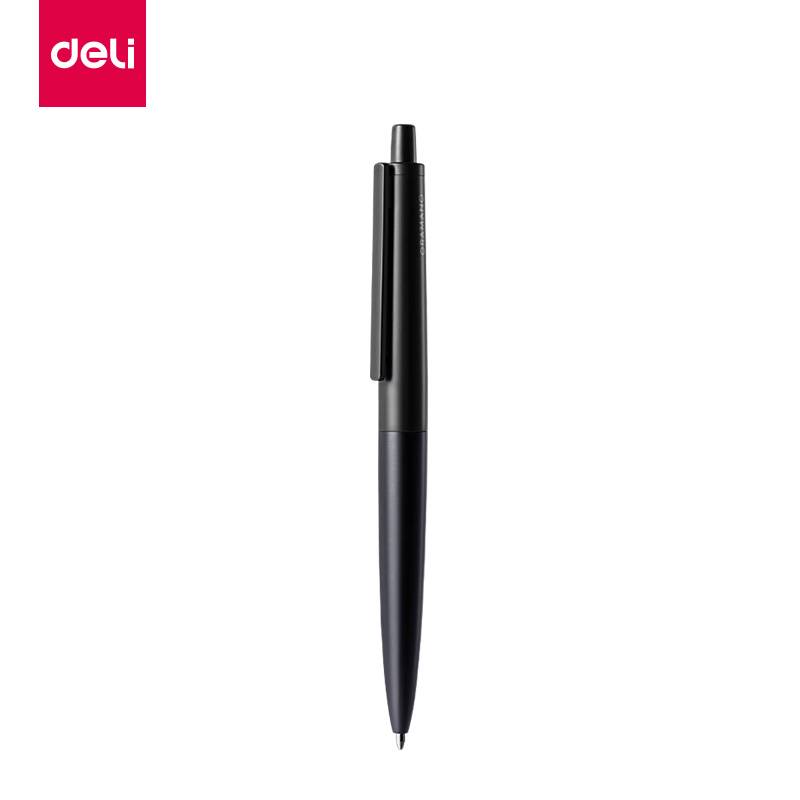 得力 deli A9-10 中性笔 1.0mm 玄墨色 计价单位:盒
