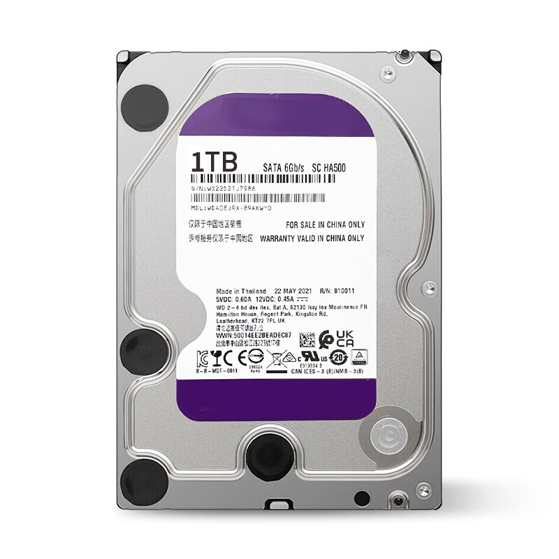 忆捷 EAGET MG01-1T  机械硬盘 5400转 WD10EJRX 1TB监控硬盘 MG01-1T 个 计价单位:个