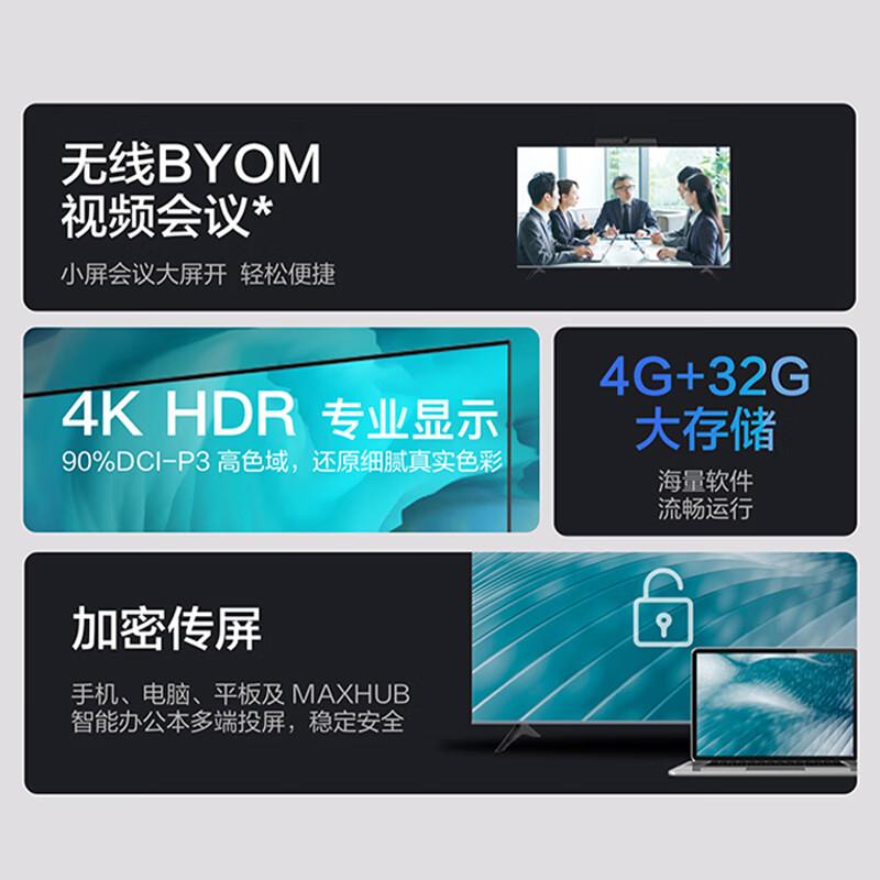 MAXHUB W65PN3 商显屏幕标准款 65英寸+传屏器 计价单位:套 MAXHUB W65PN3 商显屏幕标准款 65英寸+传屏器 计价单位:套