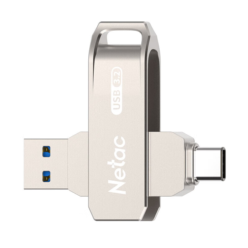朗科 Netac US15-128G US15 多功能接口U盘 Type-C+USB3.2 128GB 银色 计价单位:个