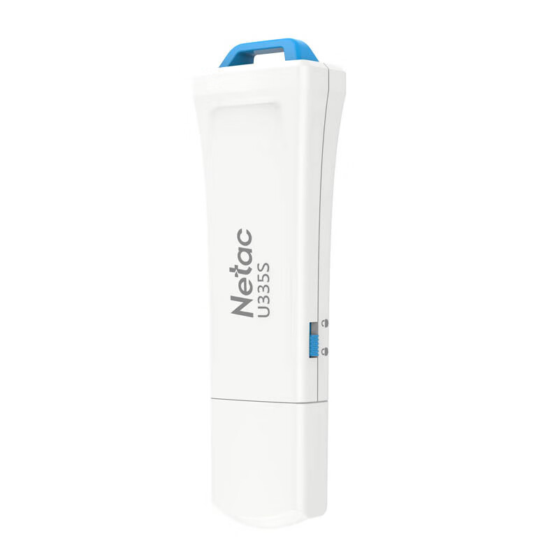 朗科 Netac U335S-256G U盘  USB3.0 写保护开关 防病毒入侵 防误删 白蓝色 计价单位:个