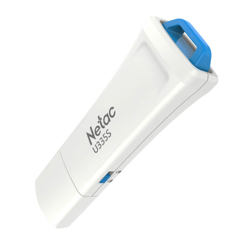 朗科 Netac U335S-256G U盘  USB3.0 写保护开关 防病毒入侵 防误删 白蓝色 计价单位:个