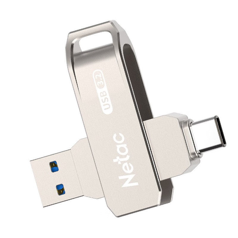 朗科 Netac US15-128G US15 多功能接口U盘 Type-C+USB3.2 128GB 银色 计价单位:个