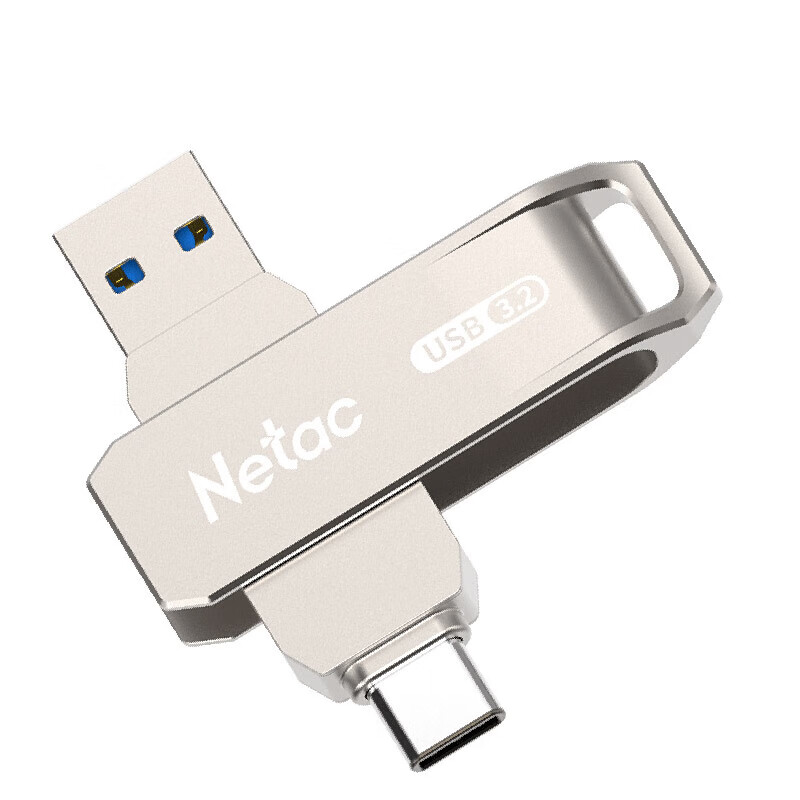 朗科 Netac US15-128G US15 多功能接口U盘 Type-C+USB3.2 128GB 银色 计价单位:个