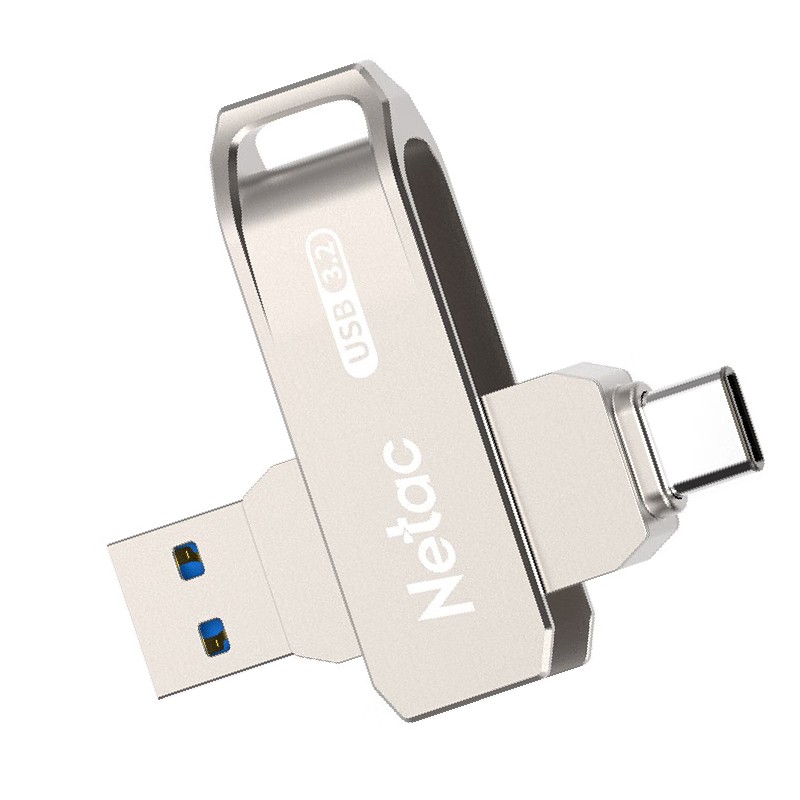 朗科 Netac US15-128G US15 多功能接口U盘 Type-C+USB3.2 128GB 银色 计价单位:个