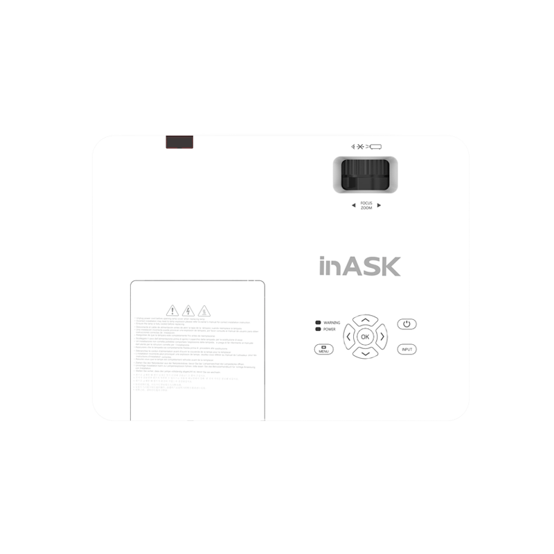 INASK INASK CW460 长焦距投影仪 商务高清投影机家用商用投影办公培训 4600流明高亮度 计价单位:台