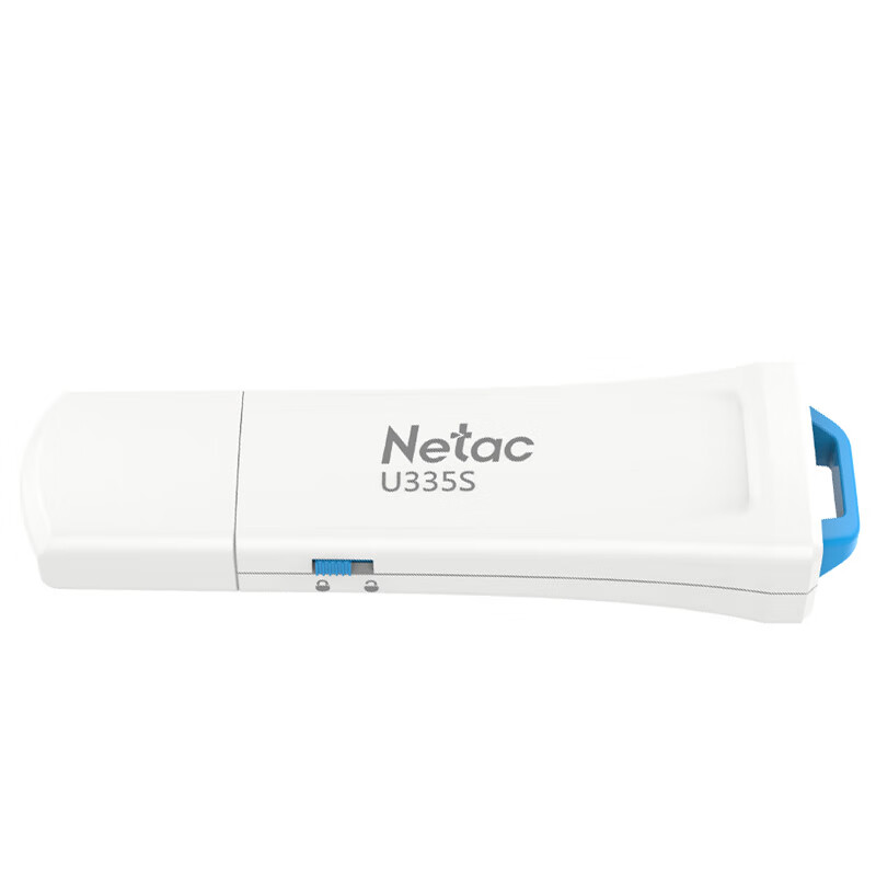 朗科 Netac U335S-128G U盘  USB3.0 写保护开关 防病毒入侵 防误删 白蓝色 计价单位:个