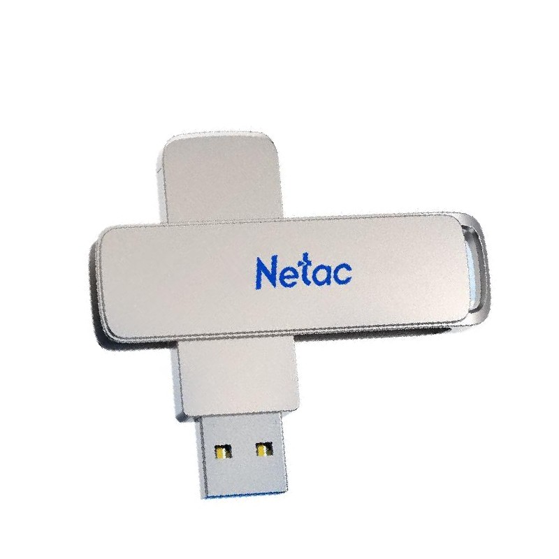 朗科 Netac UA33-32G U盘 UA33 32GB 行业高速旋转150M/S USB3.2 银色 计价单位:个