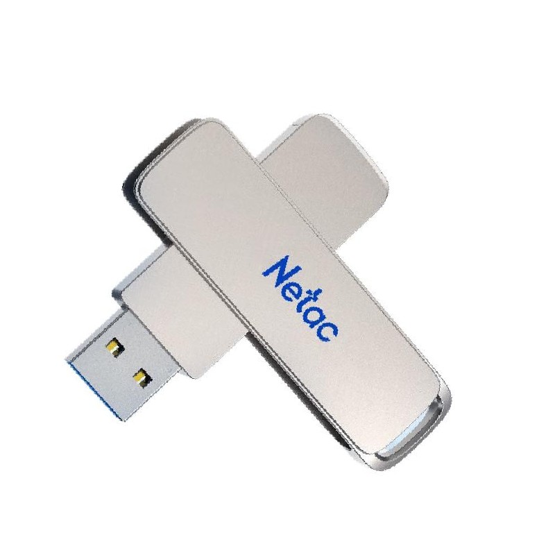 朗科 Netac UA33-32G U盘 UA33 32GB 行业高速旋转150M/S USB3.2 银色 计价单位:个
