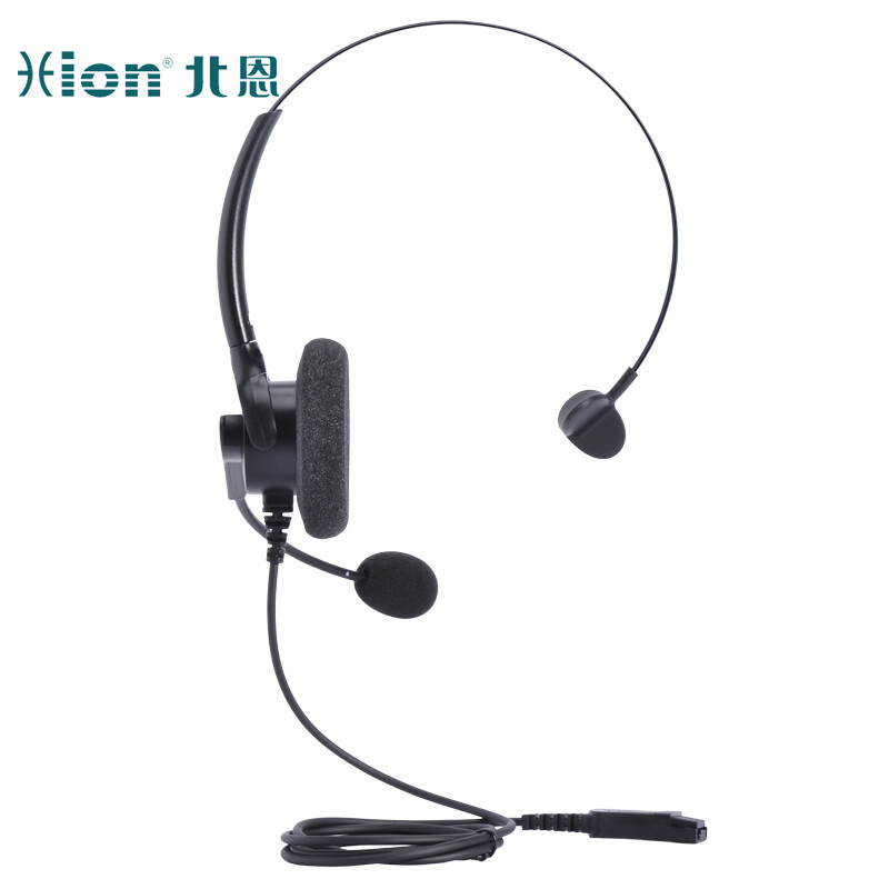 北恩 HION FOR680+B8 头戴式单耳麦 话务员耳麦客服耳机/电销在线教育耳机-USB+双麦智能降噪 计价单位:副