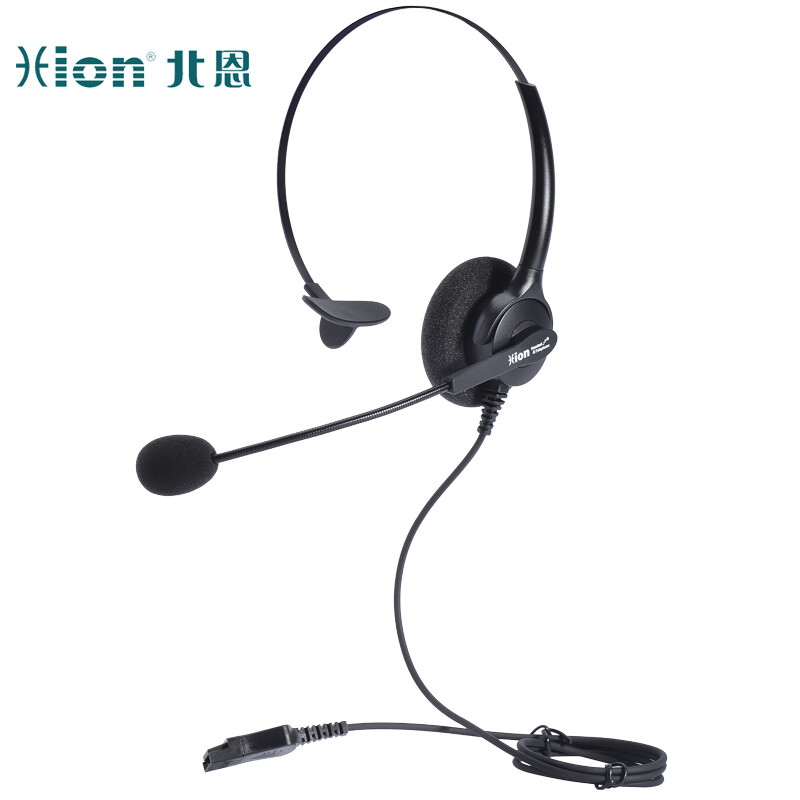 北恩 HION FOR680+B8 头戴式单耳麦 话务员耳麦客服耳机/电销在线教育耳机-USB+双麦智能降噪 计价单位:副